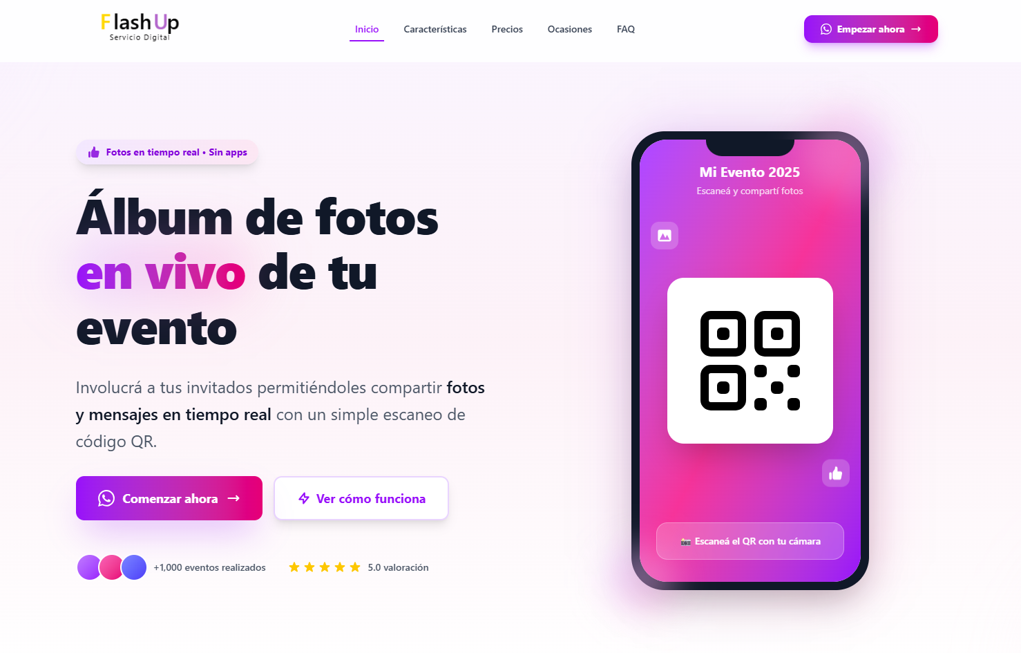 Imagen de Flashup | Evento en tiempo real